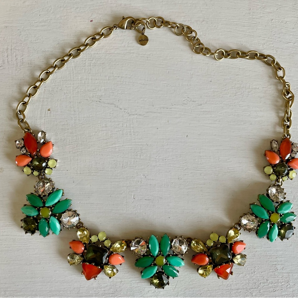 Stella & Dot  Floral Statement Necklace